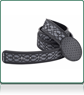 YOSIFA-PENINA Paris Belt. Black/Grey